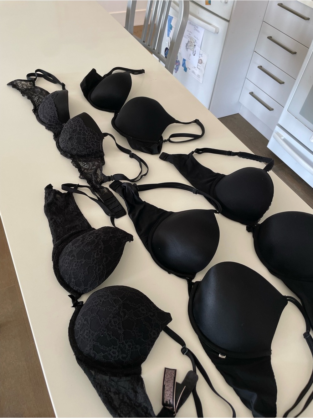 FIVE (5) Victoria’s Secret Black Bras